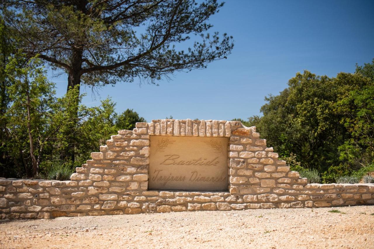 Bastide Toujours Dimanche, Maison De Vacances Avec Vue & Piscine Privee Gordes Exterior foto