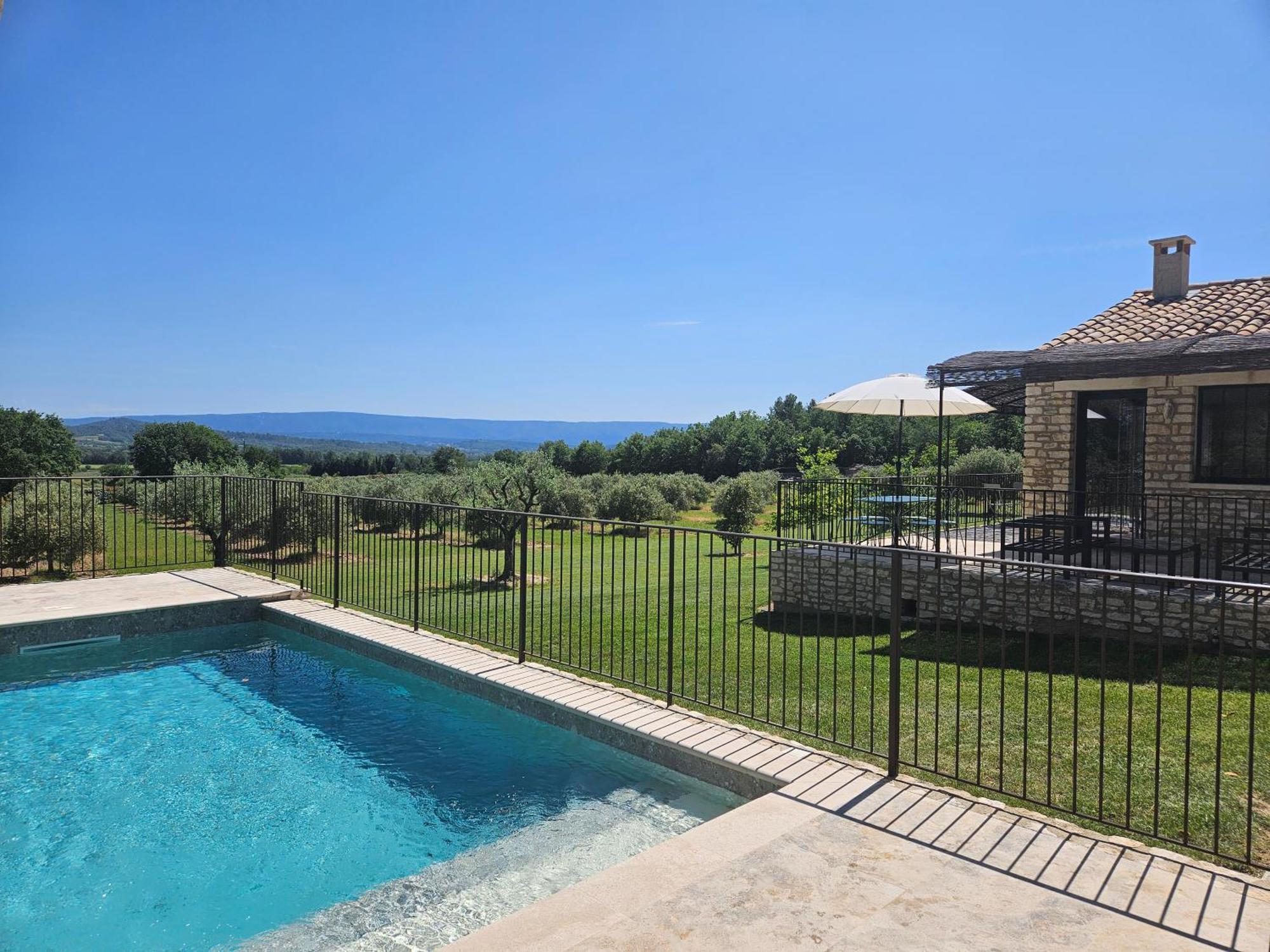 Bastide Toujours Dimanche, Maison De Vacances Avec Vue & Piscine Privee Gordes Exterior foto